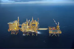 The Central Morecambe platform. The Central Morecambe platform.