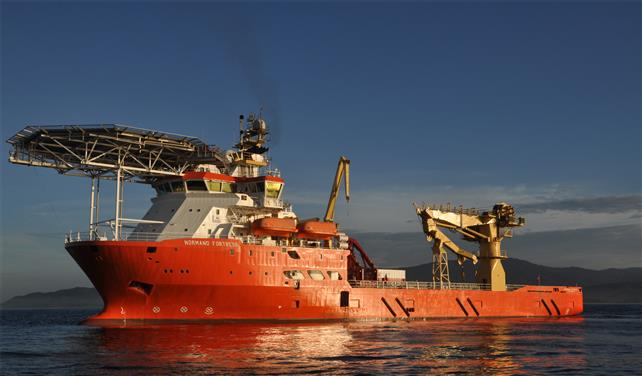The construction support vessel Normand Fortress.