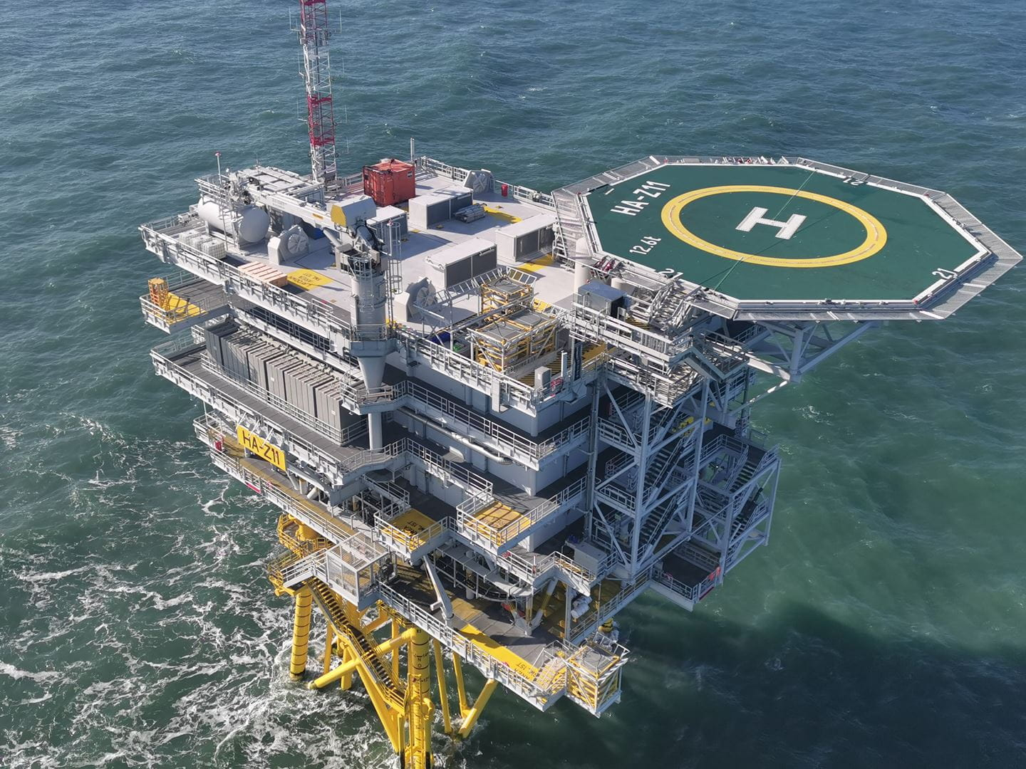 Offshore substation at the Hornsea 1 wind farm.