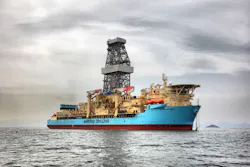 The drillship Maersk Venturer. The drillship Maersk Venturer.