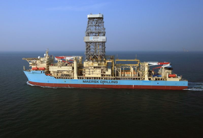 The ultra-deepwater drillship Maersk Viking.