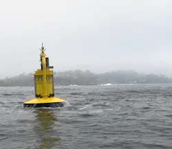 An OPT PB3 PowerBuoy deployed for Enel Green Power off the coast of Las Cruces, Chile. An OPT PB3 PowerBuoy deployed for Enel Green Power off the coast of Las Cruces, Chile.