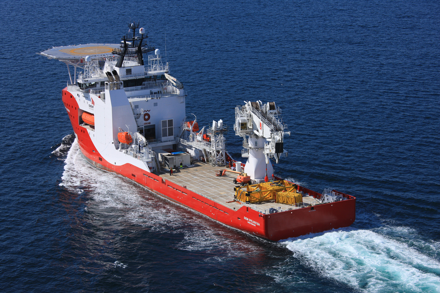The offshore subsea construction vessel Siem Spearfish.