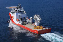 The offshore subsea construction vessel Siem Spearfish. The offshore subsea construction vessel Siem Spearfish.