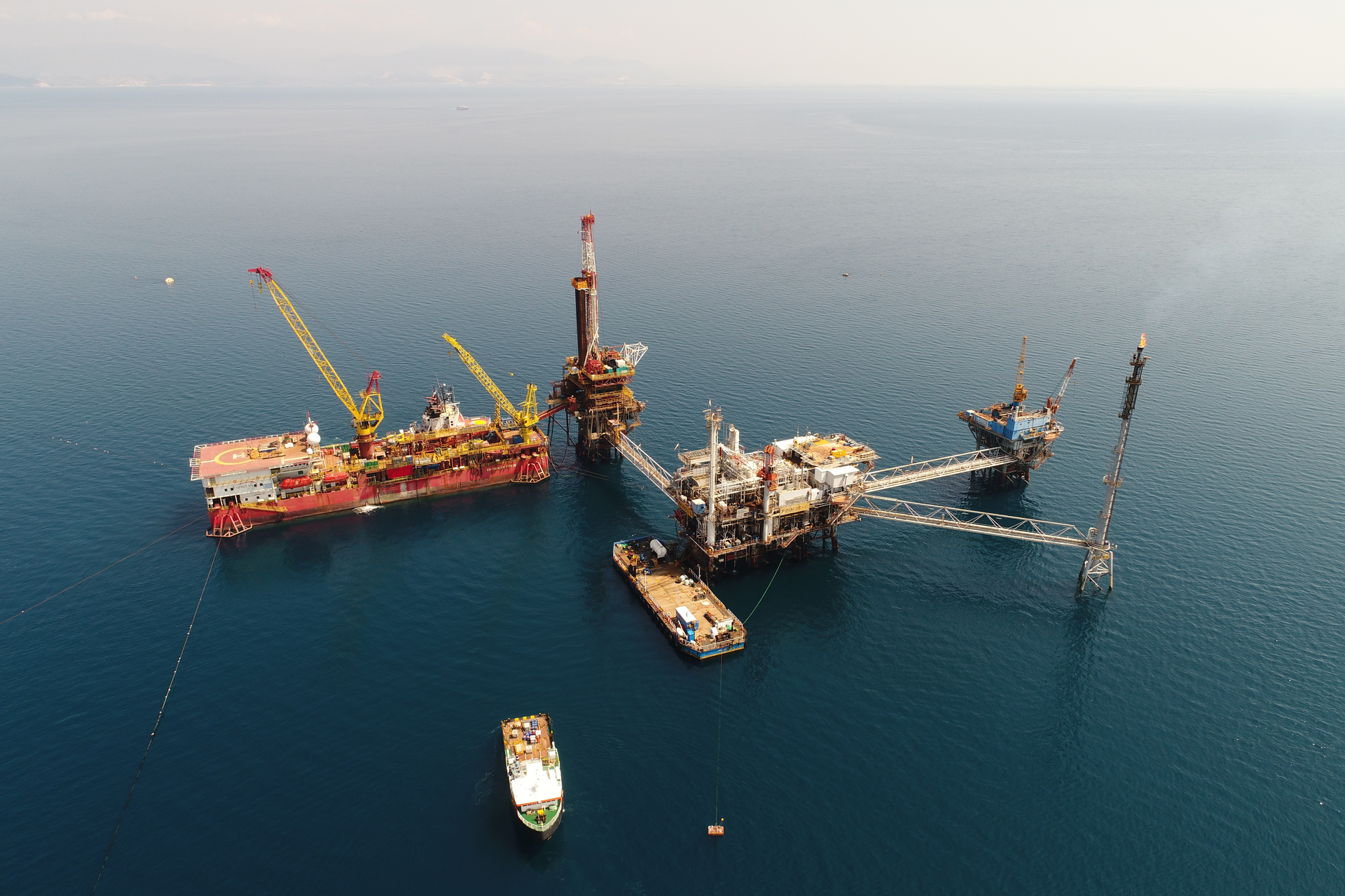 The Prinos complex offshore Greece.