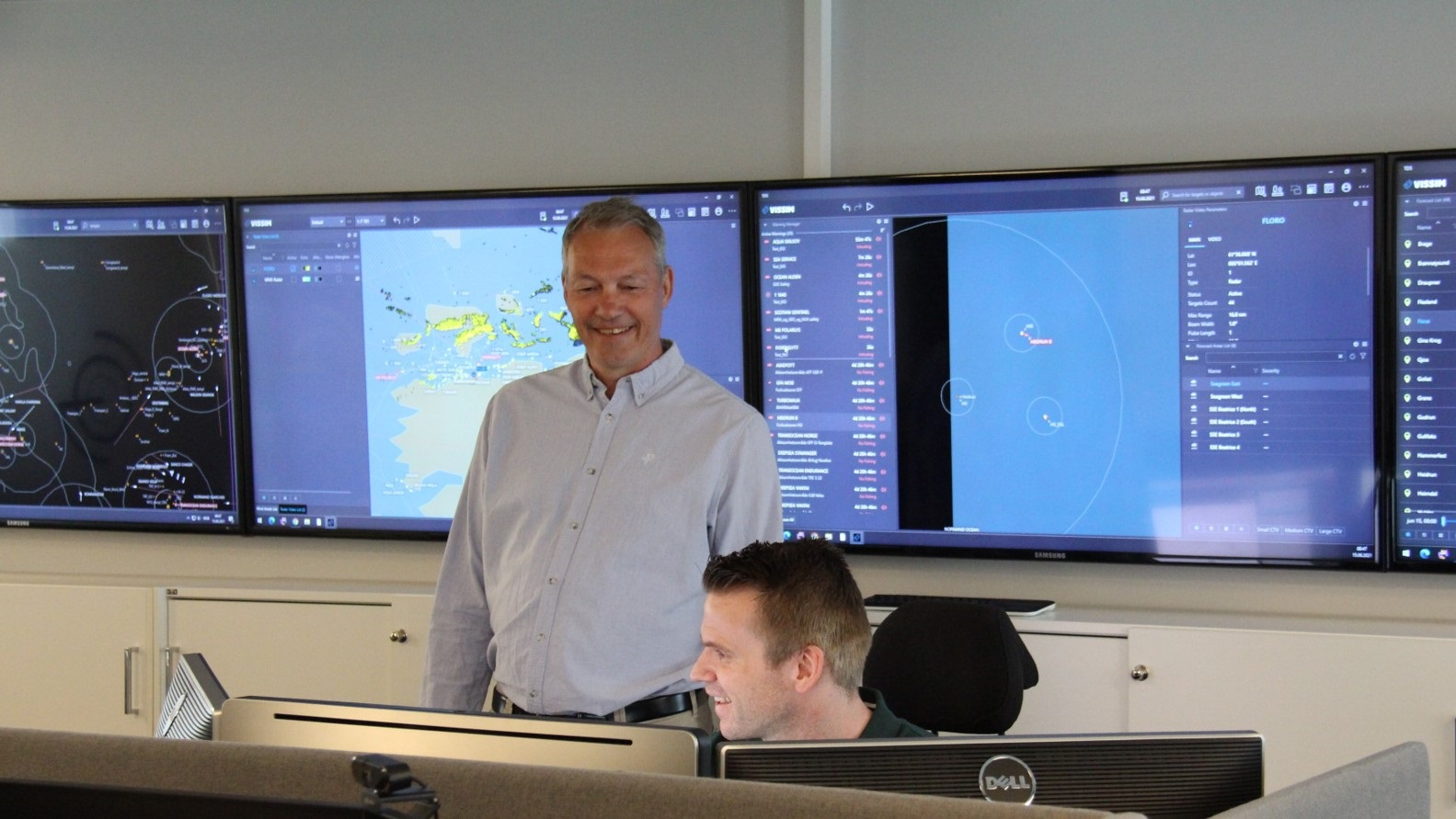 Vissim&rsquo;s control room in Horten, Norway.
