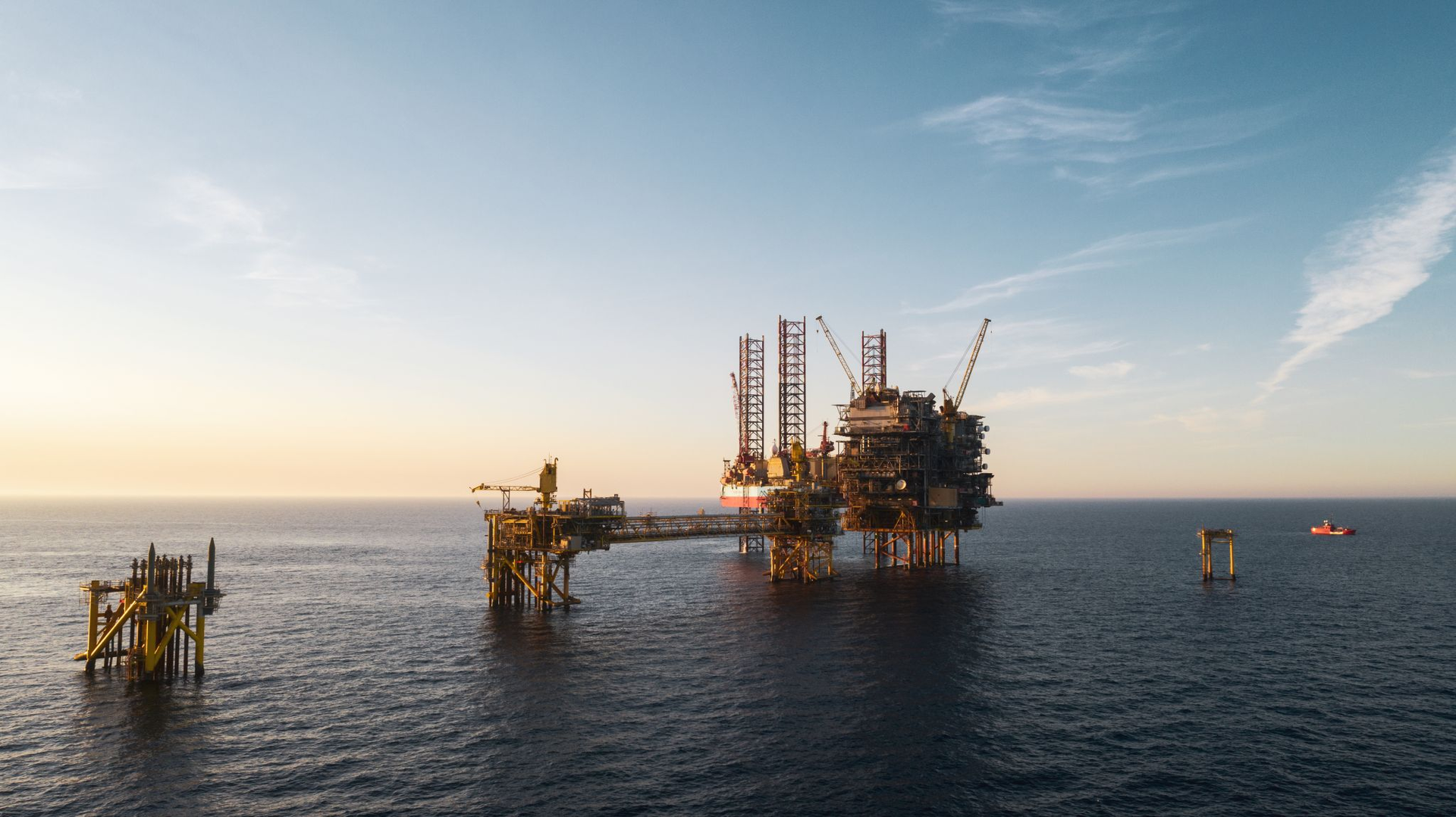 The Tyra field in the Danish North Sea.