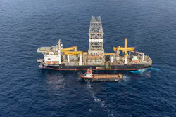 The drillship Ocean BlackRhino. The drillship Ocean BlackRhino.