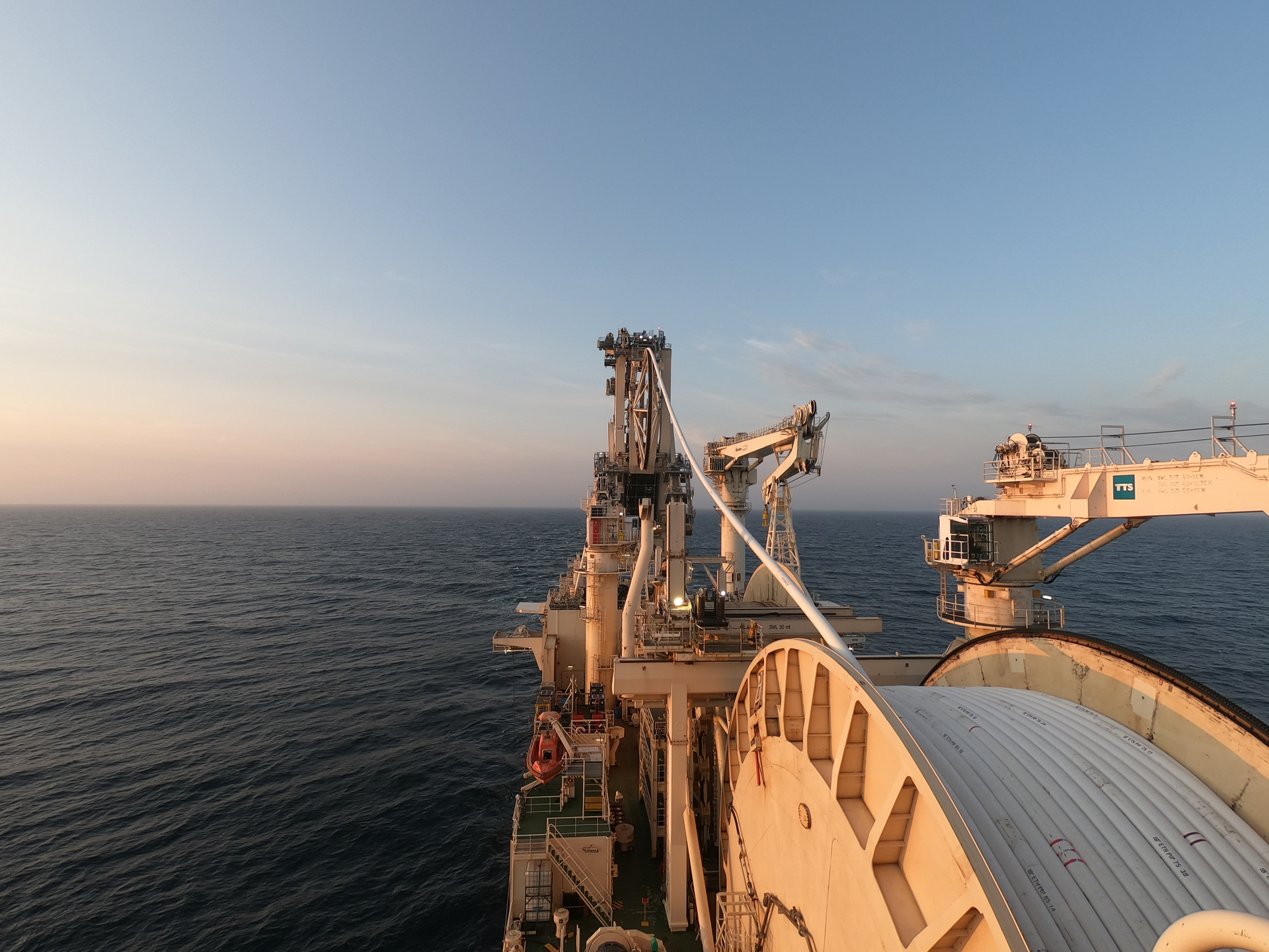 The pipelay vessel Deep Energy.