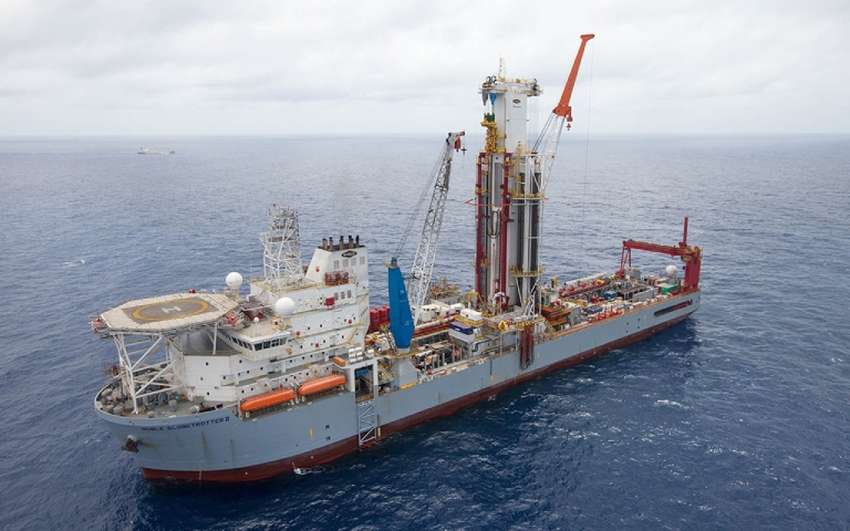 The ultra-deepwater drillship Noble Globetrotter II.