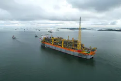 The FPSO Liza Unity sets sail for Guyana. The FPSO Liza Unity sets sail for Guyana.