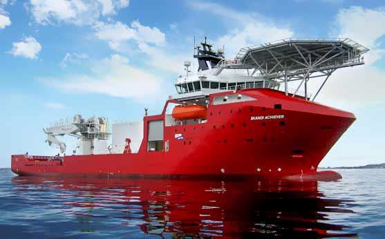 The diving support vessel Skandi Achiever.