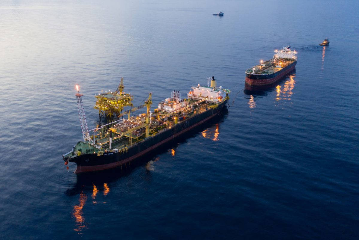 The Bertam field FPSO offshore Malaysia.