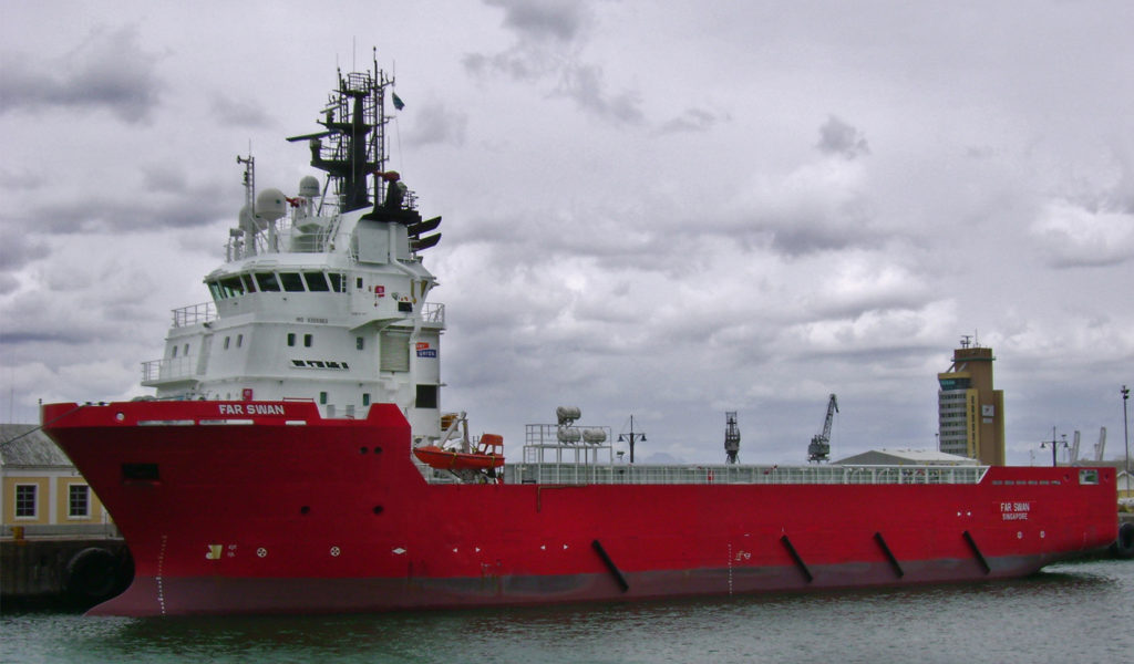 The platform supply vessel Far Swan.