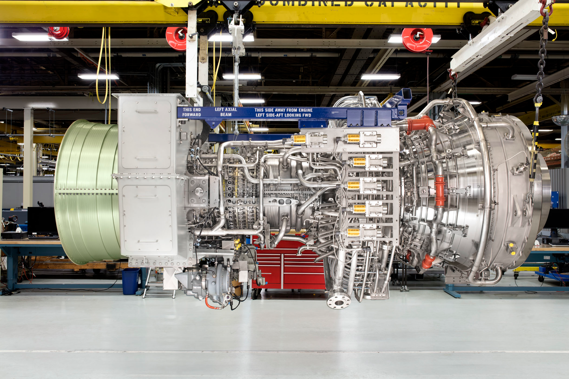 An LM6000PF+ aeroderivative gas turbine.