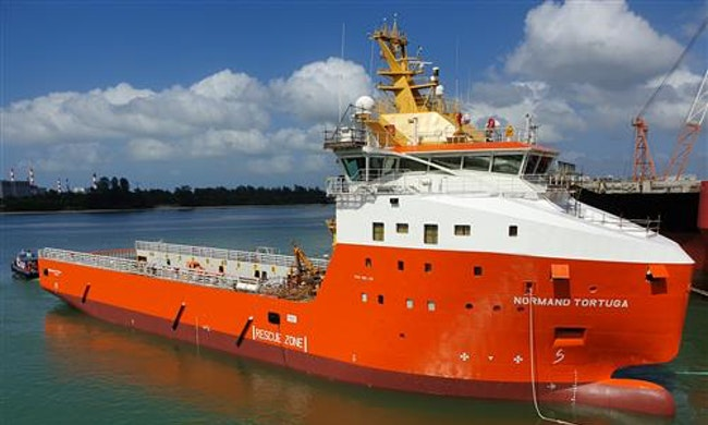 The platform supply vessel Normand Tortuga.
