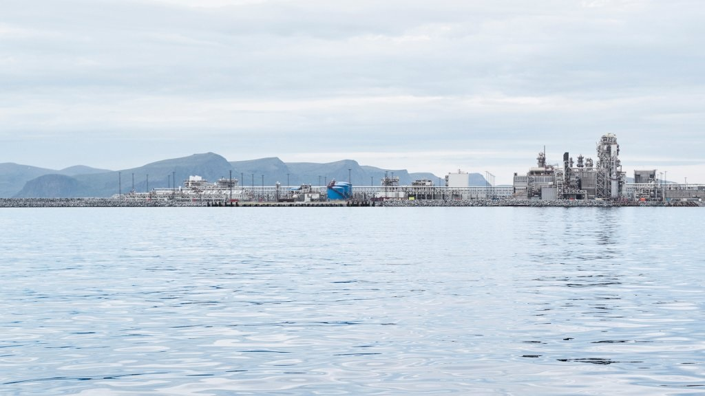 The Hammerfest LNG plant at Melk&oslash;ya.
