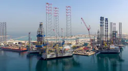 Lamprell has three facilities in the Hamriyah Free Zone, the main yard which is located in Phase 1 and two smaller yards in Phase 2. Lamprell has three facilities in the Hamriyah Free Zone, the main yard which is located in Phase 1 and two smaller yards in Phase 2.