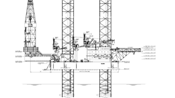 The Huldra jackup, which is under construction, will have a KFELS Bigfoot B Class design.