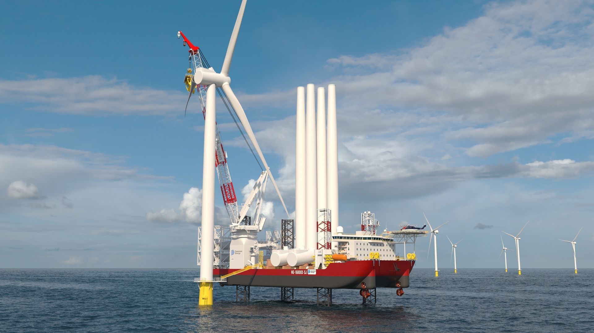 The first Jones Act-compliant wind turbine installation vessel is Dominion Energy&rsquo;s Charybdis.