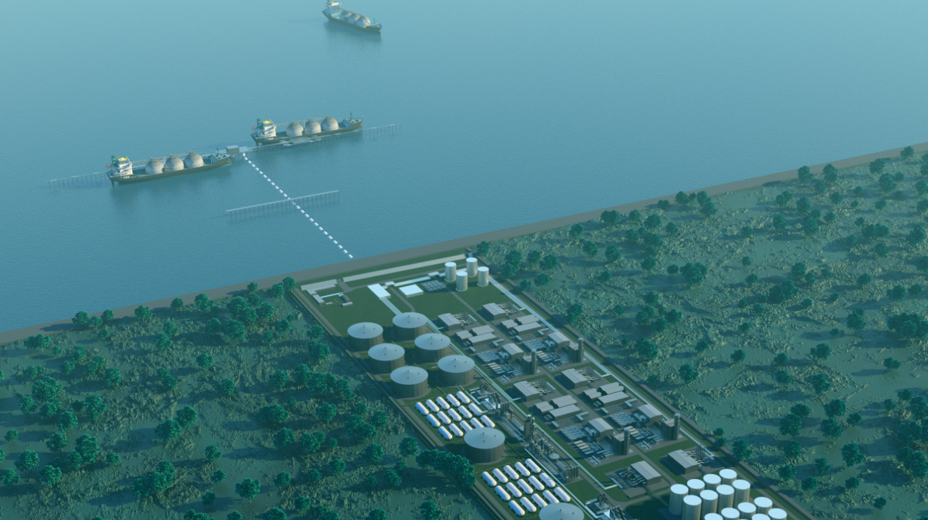 The Wilhelmshaven terminal layout will comprise six ship berths, 2 MMcm of onshore storage capacity using 10 onsite tanks, of which six will be available during the initial stage.