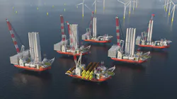 Kongsberg Maritime AS will supply technology for Cadeler’s second F-class WTFIV, which the company says will be one of the largest such vessels on the market when completed. Kongsberg Maritime AS will supply technology for Cadeler’s second F-class WTFIV, which the company says will be one of the largest such vessels on the market when completed.