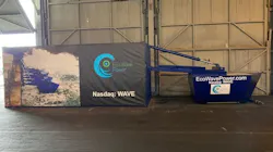 Eco Wave Power will unveil its disruptive technology for the first time during an AltaSea event (preparations pictured). Eco Wave Power will unveil its disruptive technology for the first time during an AltaSea event (preparations pictured).