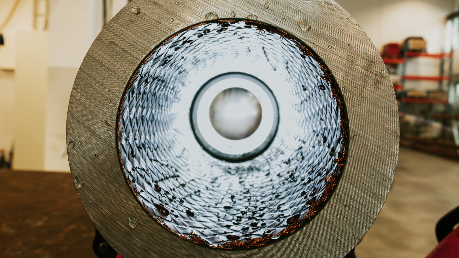 An artisitc perspective shows through the DualLink powered and wired drillpipe.