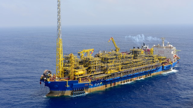 Vessel platform Cidade de Ilhabela in the Santos Basin