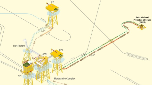 The 2018 Bains decommissioning programs included the Bains installation, a wellhead protection structure as well as the associated two pipelines, PL1958 (flexible flowline) and PLU1959 (umbilical pipeline).