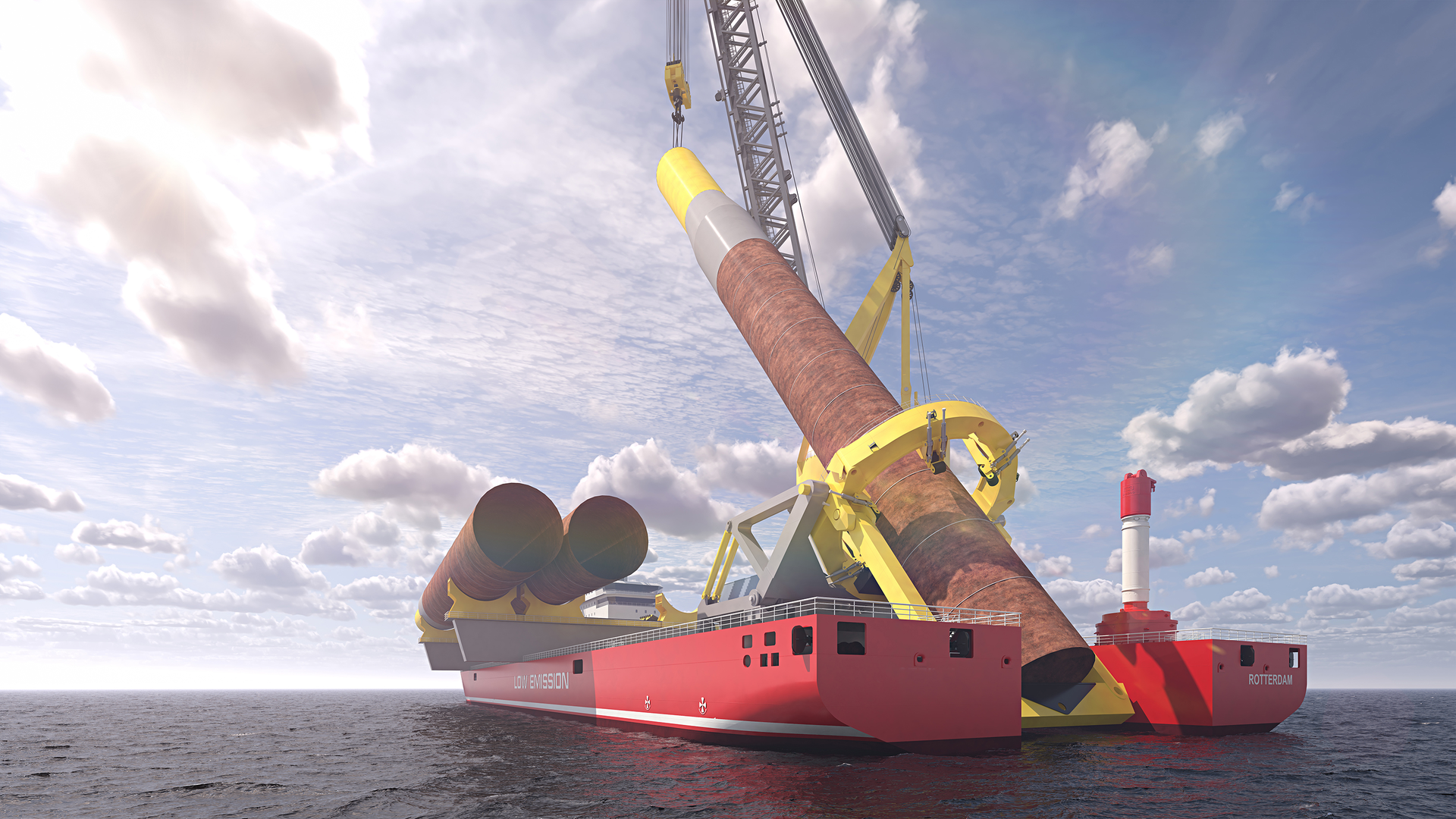 An Ulstein U Stern Foundation Installation Vessel Media