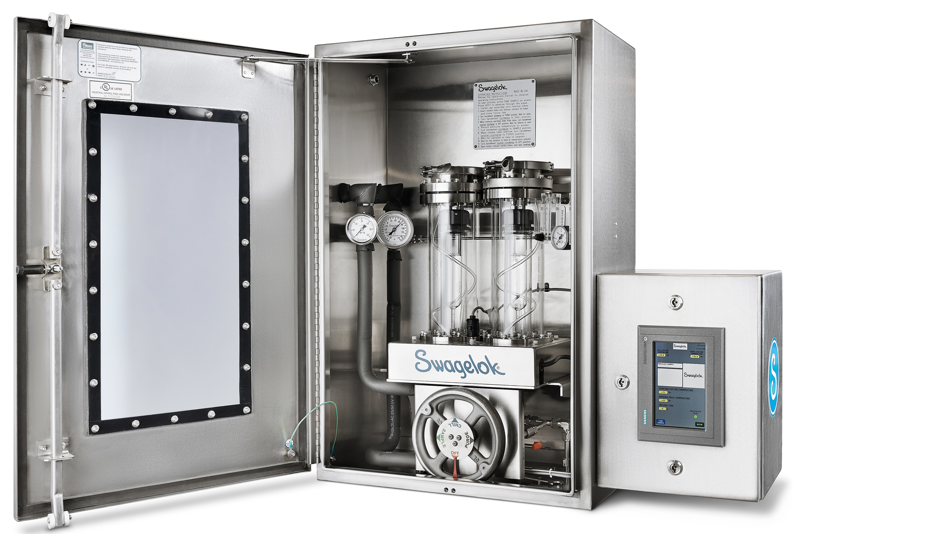 The new Swagelok ammonia sampler.