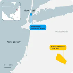 The lease’s 3 GW capacity will serve two projects: Attentive Energy One, which is dedicated to deliver New York State, and Attentive Energy Two, which is dedicated to supply New Jersey. The lease’s 3 GW capacity will serve two projects: Attentive Energy One, which is dedicated to deliver New York State, and Attentive Energy Two, which is dedicated to supply New Jersey.