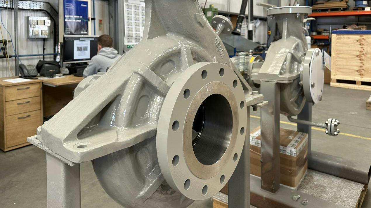 Amarinth pumps for the Dan Fox platform in assembly