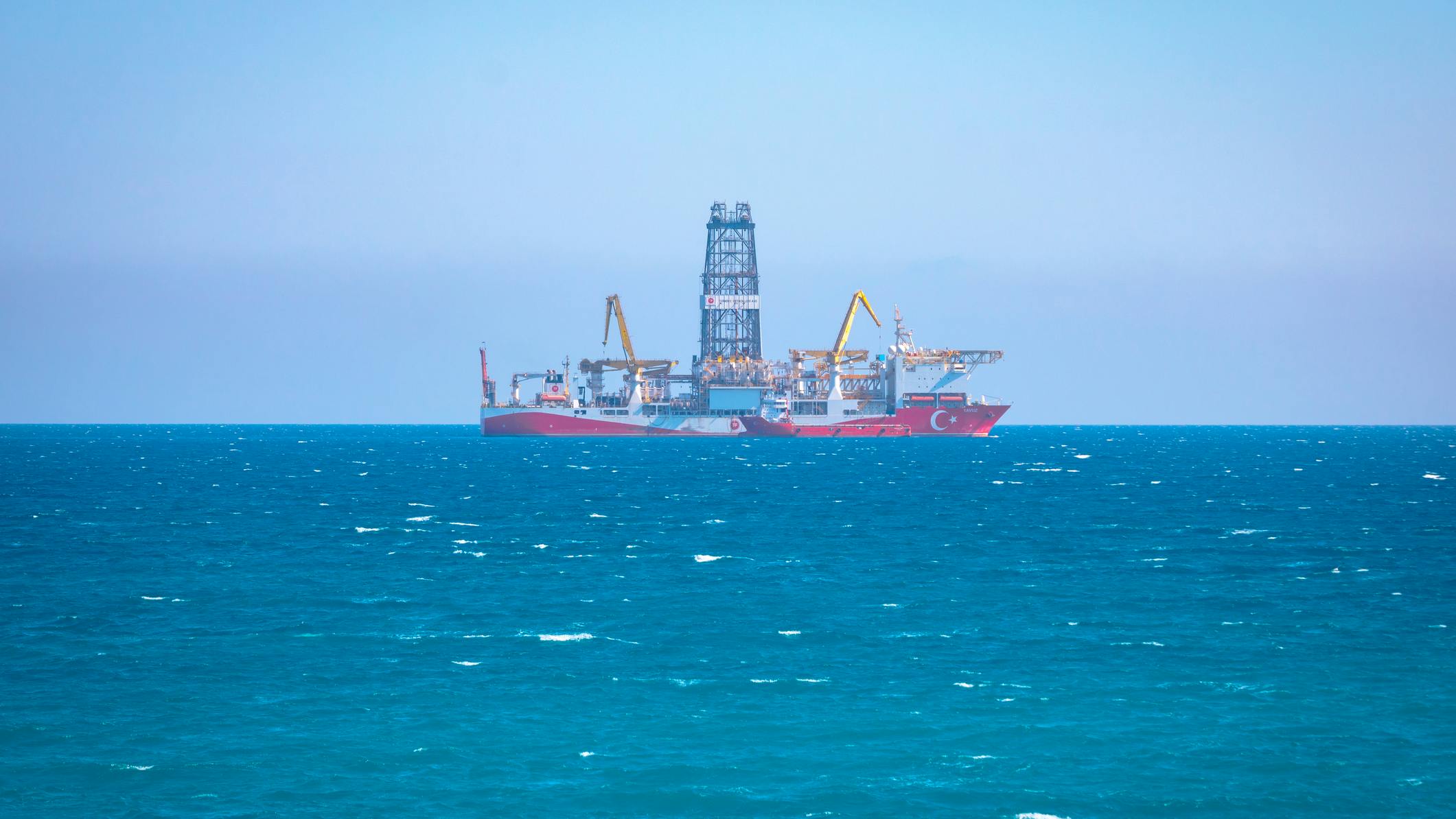 The Yavuz drillship operates in the Mediterranean Sea.