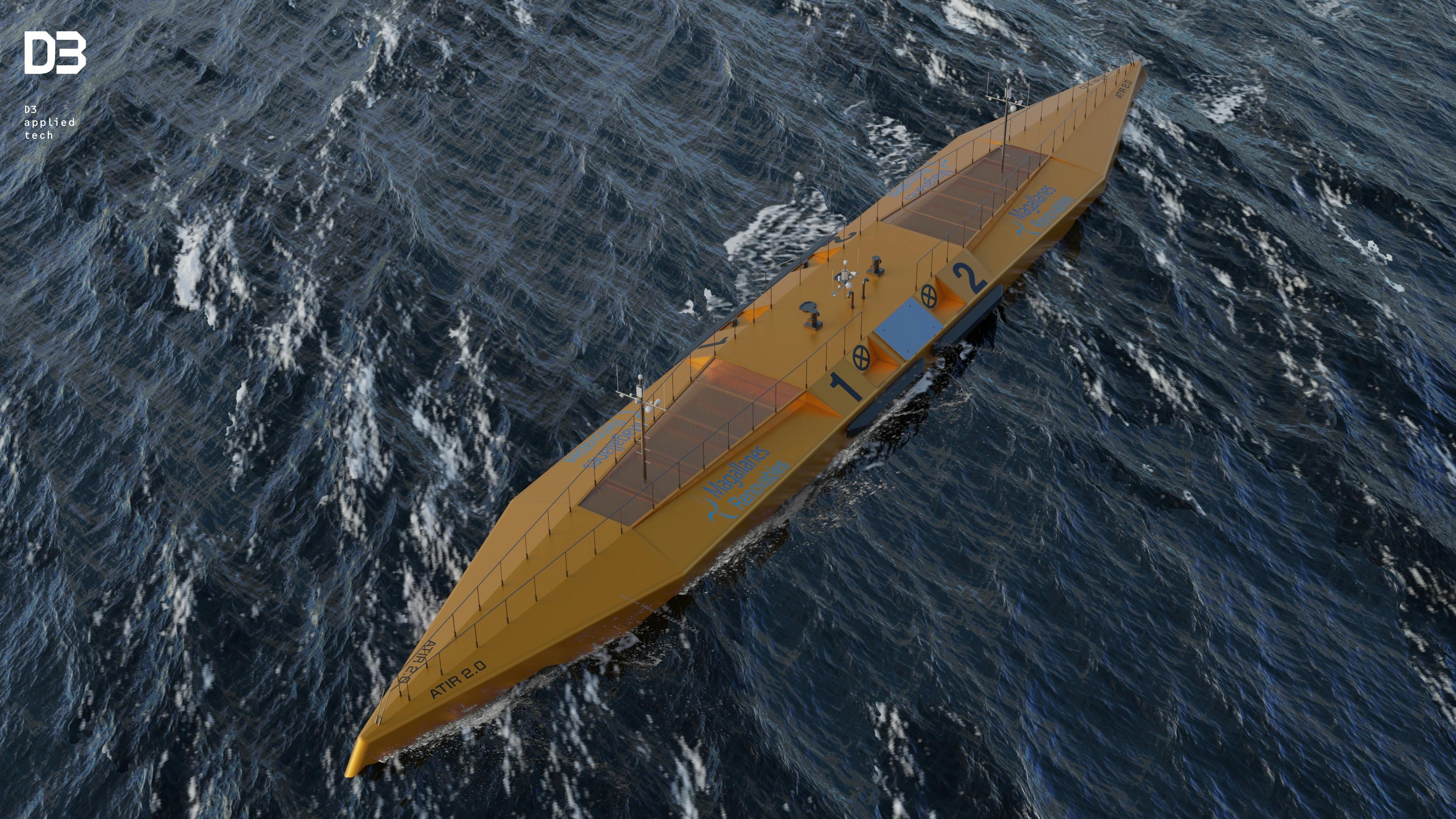 Artistic depiction of Magallanes Renovables first tidal energy array.