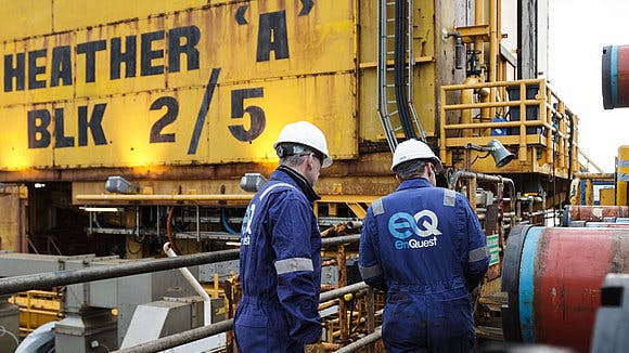 Heather and Broom are adjacent oil fields that were produced through Heather Alpha, a fixed steel offshore platform, with Broom connected via a subsea tieback.