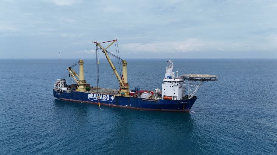 Jumbo&rsquo;s DP2 Fairplayer vessel was deployed for the operations for Yunneng Wind Power Co. Ltd.