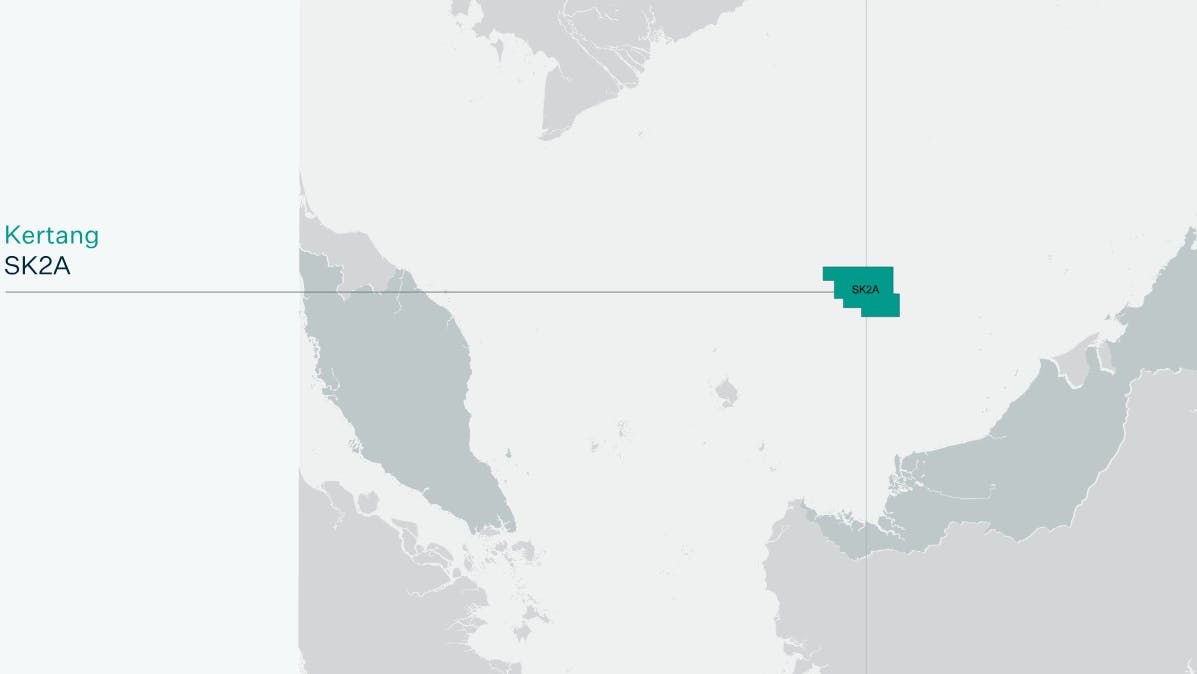 Kertang, located in Block 2A, is operated by Longboat (52.5%) with partners Petronas and Petros.