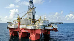 The Transocean Norge rig drilled the well. The Transocean Norge rig drilled the well.