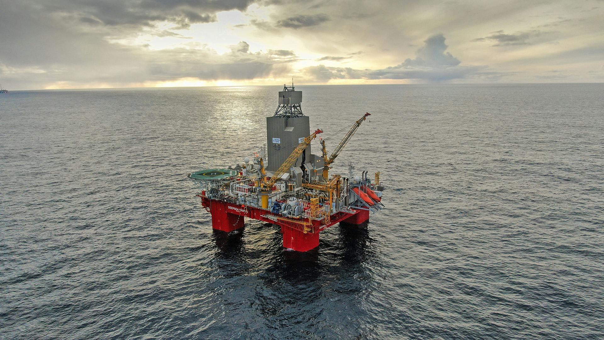 The wells were drilled using the Deepsea Yantai rig.
