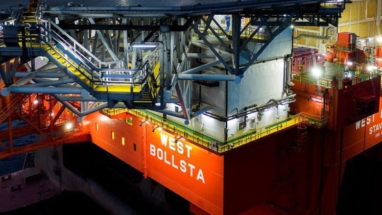 The West Bollsta semisub rig was built in 2019.