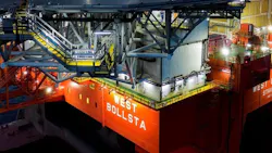 The West Bollsta semisub rig was built in 2019. The West Bollsta semisub rig was built in 2019.