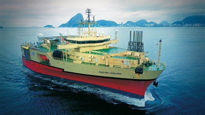 Ramform Vanguard vessel