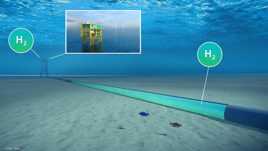 subsea hydrogen pipelines