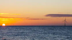 Offshore wind sunset Offshore wind sunset