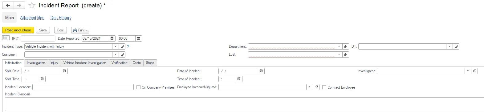The RigER HSE Module helps sort information by incident type, root cause, direct cause, location and other attributes.