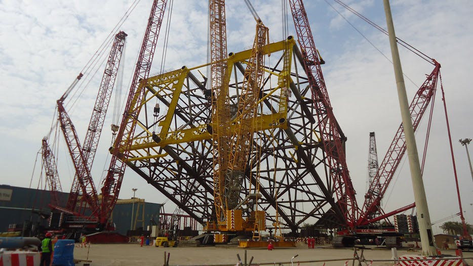 Saipem construction at Dammam yard