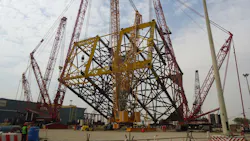 Saipem construction at Dammam yard Saipem construction at Dammam yard