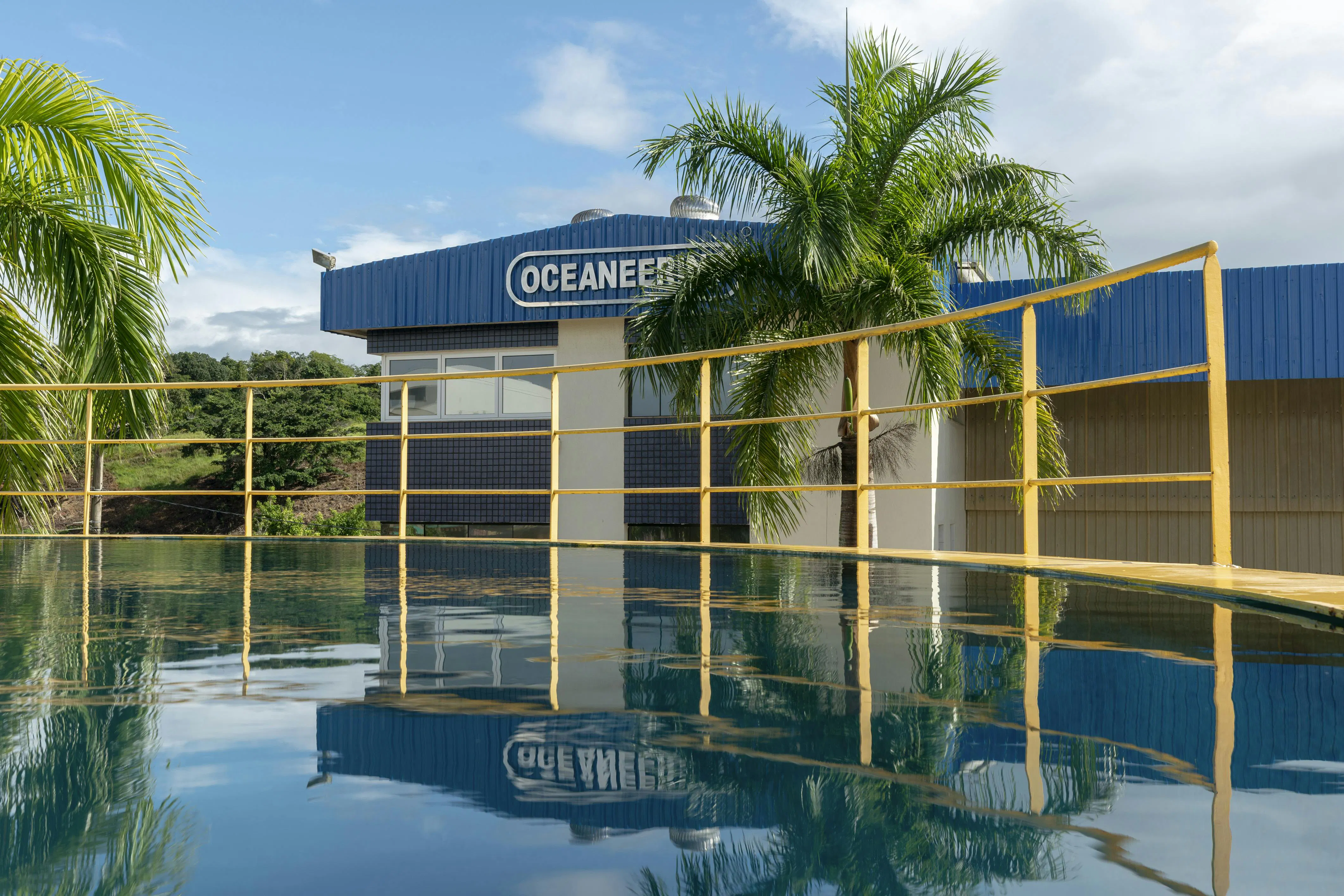 Oceaneering’s 19,000-sq-m Macaé facility is a hub for the company’s ROV, survey, subsea service, rental and tooling services. Oceaneering’s 19,000-sq-m Macaé facility is a hub for the company’s ROV, survey, subsea service, rental and tooling services.